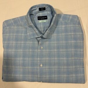 Peter Millar Men's Sky Blue Dress Shirt